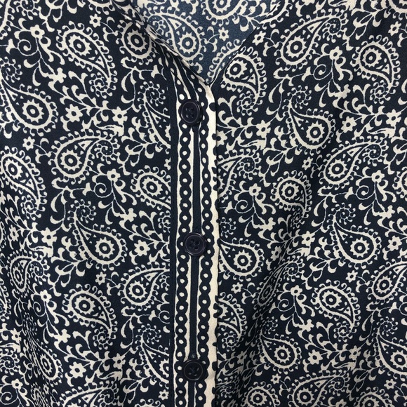 NWOT | Ann Taylor LOFT | Paisley Print Romper - Picture 5 of 8